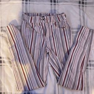American Eagle striped jeans